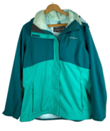 Eddie Bauer Jacket Weatheredge Plus Womens Size Large Full Zip Hooded Green - $936.16 MXN