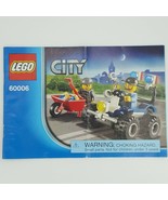 Lego City Police ATV 60006 Building Instruction Manual Replacement Part - £1.97 GBP
