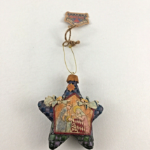 Jim Shore Star W/ Nativity Hanging Ornament 118712 Heartwood Creek Enesc... - $29.65