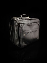 Leather Briefcase Traveler with wheels Measures 19 &quot; W x 16&quot; H x 10&quot; W New - £153.39 GBP