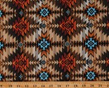 Cotton Southwestern Tucson Tribal Cotton Fabric Print by the Yard D462.58 - $12.95