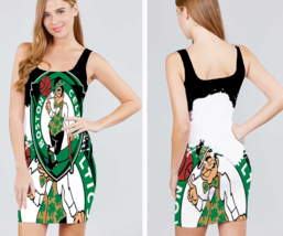 Boston Celtics  Stretch Polyester Sleeveles Bodycon - £19.26 GBP+