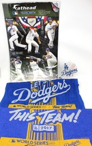 Los Angeles Dodgers 2017 World Series Rally Towels Game 1&amp;2 Window Cling Fathead - £26.16 GBP
