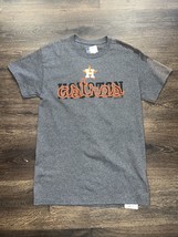 MLB Houston Astros Gray Short Sleeve T Shirt Size Small - £6.15 GBP