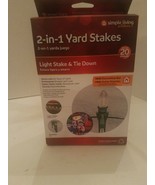 2-in-1 Yard Stakes Light Stake &amp; Tie Down - $296.19 MXN