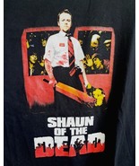 Shaun of the Dead T-Shirt XL Mens Horror Promo Rock Rebel 2004 VTG Zombies - £19.43 GBP
