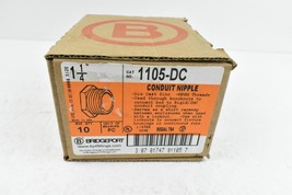 Bridgeport 1105-DC 1 1/4&quot; Conduit Nipple Box Of 10 - $14.85