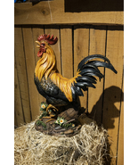 Rooster Standing Resin Garden Statue, Garden Decoration, Home Decor Farm... - £80.20 GBP