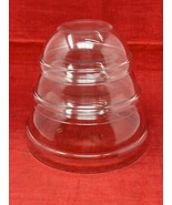 3 Arcoroc France Vintage Classique Clear Glass Nesting Mixing Bowl Set - £23.63 GBP