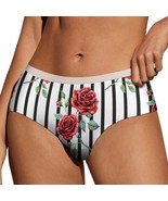 Flowers Rose Stripes Panties for Women Lace Briefs Soft Ladies Hipster U... - $254.58 MXN