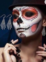 New Skeleton Hands 3D Beautifully Detailed Earrings Halloween - £5.59 GBP