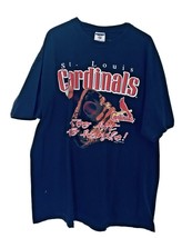Vtg St Louis Cardinals T Shirt 1998 Chalk Line Jerzees Tag Baseball Size 2XL USA - £37.61 GBP