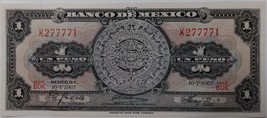 1967 Mexico Peso Calendario Uncirculated Lucky 7777 - £11.90 GBP