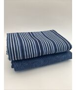 Moda Quilt Minnesota Fabric Bundle (2) 1 Yard Cuts Blue NEW - $291.12 MXN
