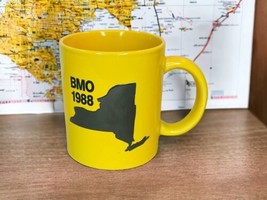 New York Telephone NYNEX BMO 1988 Yellow Ceramic Coffee Mug Vtg Advertising - £18.58 GBP