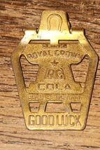 VTG Royal Crown Cola Because its Good Luck Money Clip Horse Shoe Brass C... - $29.99