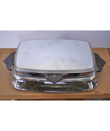 Vintage 40s FOSTORIA Bersted Chrome &amp; Bakelite Art Deco Grill Griddle 50... - £13.36 GBP