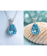 Elegant Zircon Crystal Necklace – Timeless Jewelry Gift for Ladies &amp; Girls - $16.99+