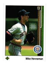 1989 Upper Deck #373 Mike Henneman Detroit Tigers - $1.00