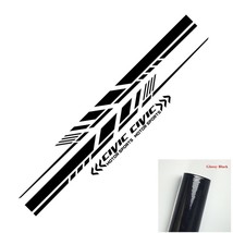 Car styling door both side stripes decor stickers for honda civic auto body accessories thumb200