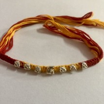 925 SILVER MAULI KALAWA RAKHI BRACELET 1Pc Kalaya Hindu Charms- Pooja We... - $22.15