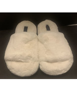 RACHEL ROY Womens Memory Foam Soft Faux Fur White Crisscross Slide Size ... - $226.34 MXN