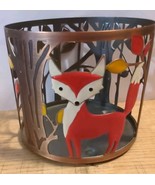Bath &amp; Body Works 14.5 oz 3-Wick Candle Sleeve Holder FOX Bronze Finishing  - $32.55 CAD