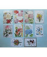 Happy Birthday Assorted Floral Greeting Cards With Envelopes Lot of 10 S... - £11.19 GBP