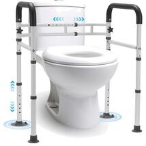 Comfortable Adjustable Toilet Safety Rail - Perfect for Elderly &amp; Disabled - $98.95