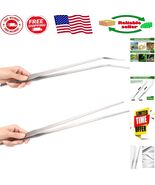 15-Inch Aquarium Tweezers - Curved &amp; Straight Designs for Pet Care - $31.87 CAD