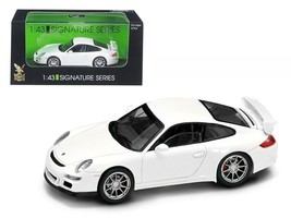 Porsche 911 997 GT3 White 1/43 Diecast Model Car by Road Signature - £23.05 GBP