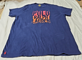 Polo Ralph Lauren Men Ombre Graphic T Shirt Navy Classic Tee Big &amp;Tall 3XB - £12.88 GBP