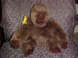 16&quot; Amy Gorilla Plush Toy With Butterfly From Congo By Dakin 1995 - £38.82 GBP