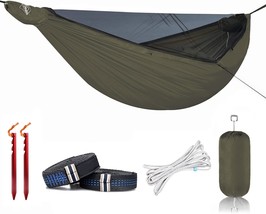 Onewind 11Ft Camping Hammock With Mosquito Net, With Unique Adjustable, Od Green - £79.92 GBP