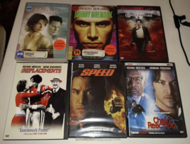 6 Keanu Reeves Dvd Movies - Speed + Constantine + Johnny Mnemonic + Replacements - £16.41 GBP