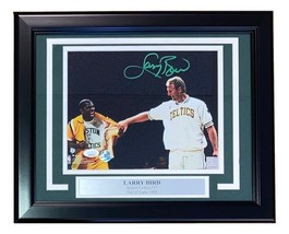 Larry Vogel Unterzeichnet Eingerahmt 8x10 Celtics Shirt Zug Foto W / Magic - £152.65 GBP