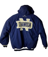 Notre Dame By Champion Men XL Removable Hood Puffer Logo College Footbal... - £30.70 GBP