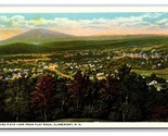 Birds Eye View From Flat Rock Claremont New Hampshire NH UNP WB Postcard... - $2.92