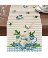 Hamiutci Easter Table Runner 13x72in Blue Bunny Floral Spring Decor - $218.66 MXN Hamiutci Easter Table Runner 13x72in Blue Bunny Floral Spring Decor - $218.66 MXN