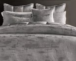 Donna Karan Vapor Full queen Duvet cover Charcoal $450 New - $166.03