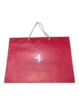 Large Gift Ferrari Red Empty Shopping Paper Bag 17.75”x13”4.25 Red Horse... - $37.39