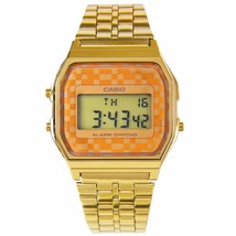 Casio Men&#39;s A159WGEA-9A Gold Stainless-Steel Quartz Fashion Watch - £38.21 GBP