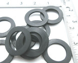 1&quot; ID x 1 1/2&quot; OD x 1/8&quot; Thick Black Rubber Flat Washers Various Package... - $12.03+