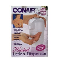 Conair Heated Lotion Dispenser 2 Min Warmup Body Spa Bath Kitchen Baby New - $39.19