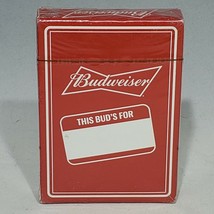 Vintage Budweiser Logo This Bud&#39;s For You Deck Of Playing Cards Factory Sealed - £17.50 GBP