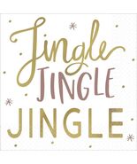 Jingle Jingle Jingle Christmas Dessert Holiday Beverage Napkins 16 Count - $78.41 MXN