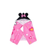 Minnie Mouse Hearts and Polka Dots Hooded Bath, Beach Towel, 22&quot; X 51&quot; - $290.47 MXN