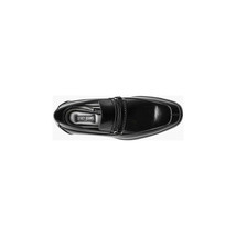 Men's Stacy Adams Aberdeen Moc Toe Saddle Slip On Dressy Shoes Black 20203-001 image 4