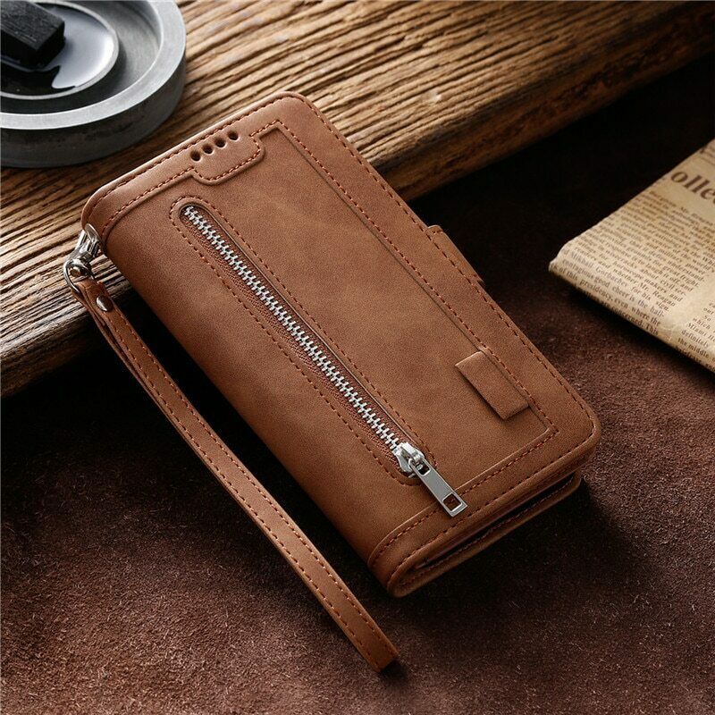K122) Leather wallet FLIP MAGNETIC BACK cover Case for Samsung Galaxy model