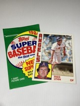 1984 Topps Super #23 Fred Lynn California Angels Jumbo Baseball Card - £3.11 GBP